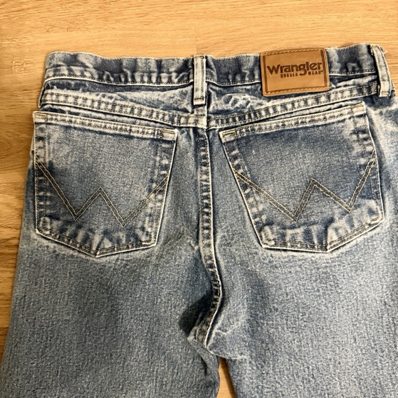 Wrangler Rugged Wear Jeans Men’s 32x34 Blue Denim Straight Leg 90s Y2K - Picture 3 of 8